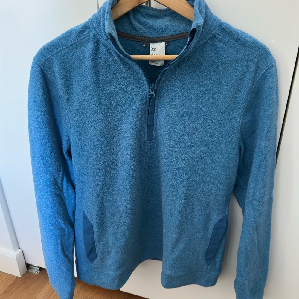 All in Motion Cozy Blue Zip Up Sweater